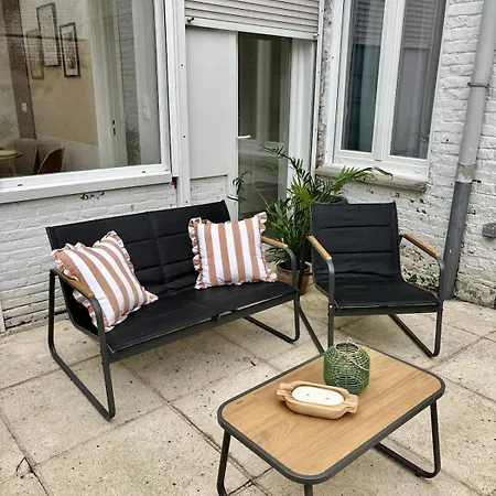 아파트 Le Temps D'un Souffle, Parenthese Elegante Au Coeur De Avec Terrasse Privee 투르쿠앵