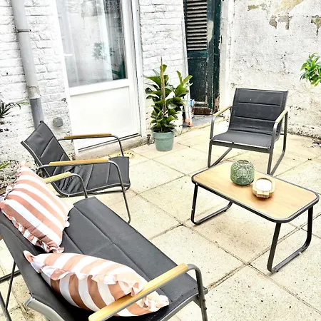 아파트 Le Temps D'un Souffle, Parenthese Elegante Au Coeur De Avec Terrasse Privee 투르쿠앵